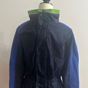 FarWest Navy & Royal Blue Jacket with Lime Collar Accent
